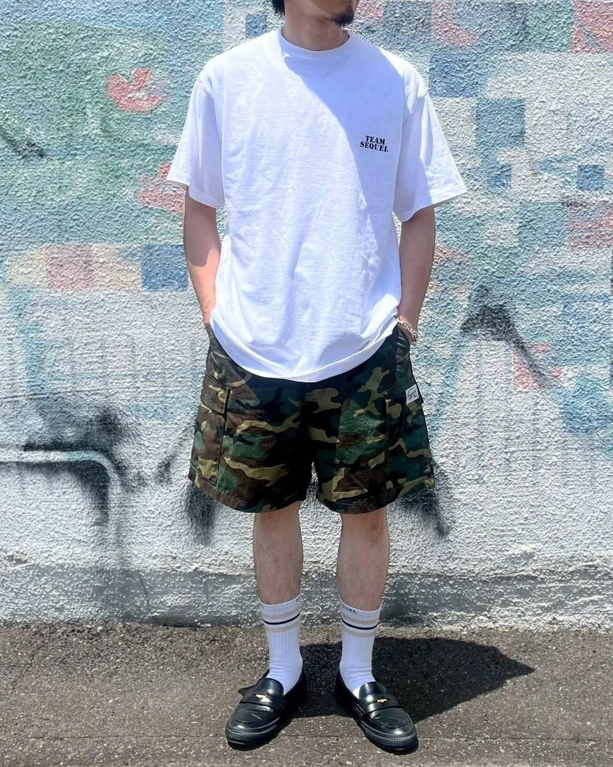 SEQUEL / CARGO SHORTS(TYPE-CS) WOODLAND CAMO (SQ-25SS-SP-02)