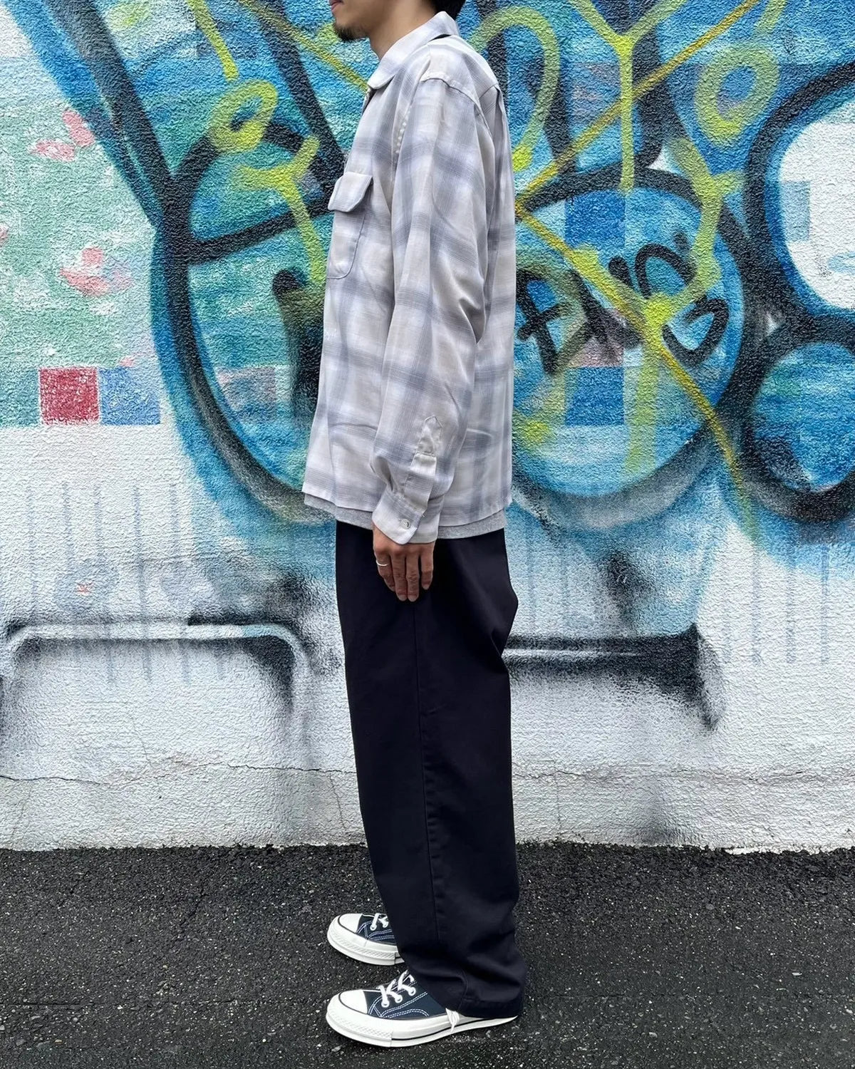 SEQUEL / OPEN COLLAR SHIRT (SQ-26AW-SH-01)