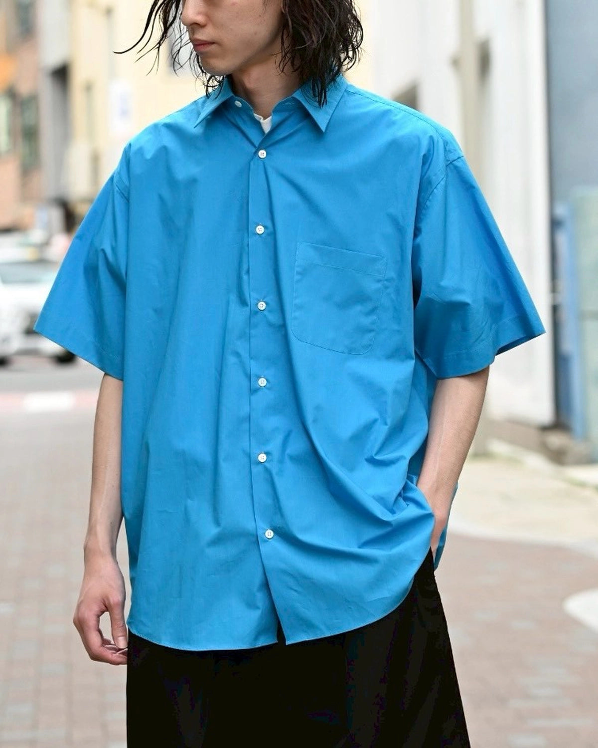 MARKAWARE / ORGANIC GIZA TYPEWRITER COMFORT FIT S/S SHIRT (A25B01SH02B)