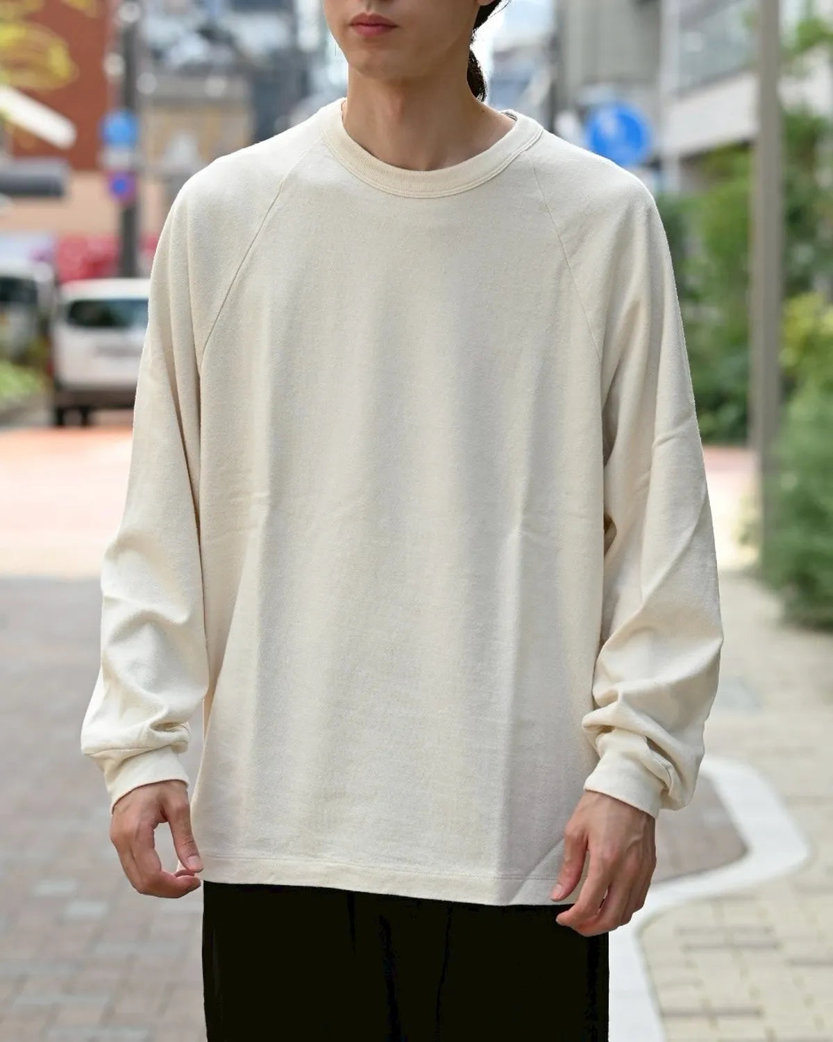 blurhms / Co/Silk Nep Raglan Tee (BHS24F037F25)