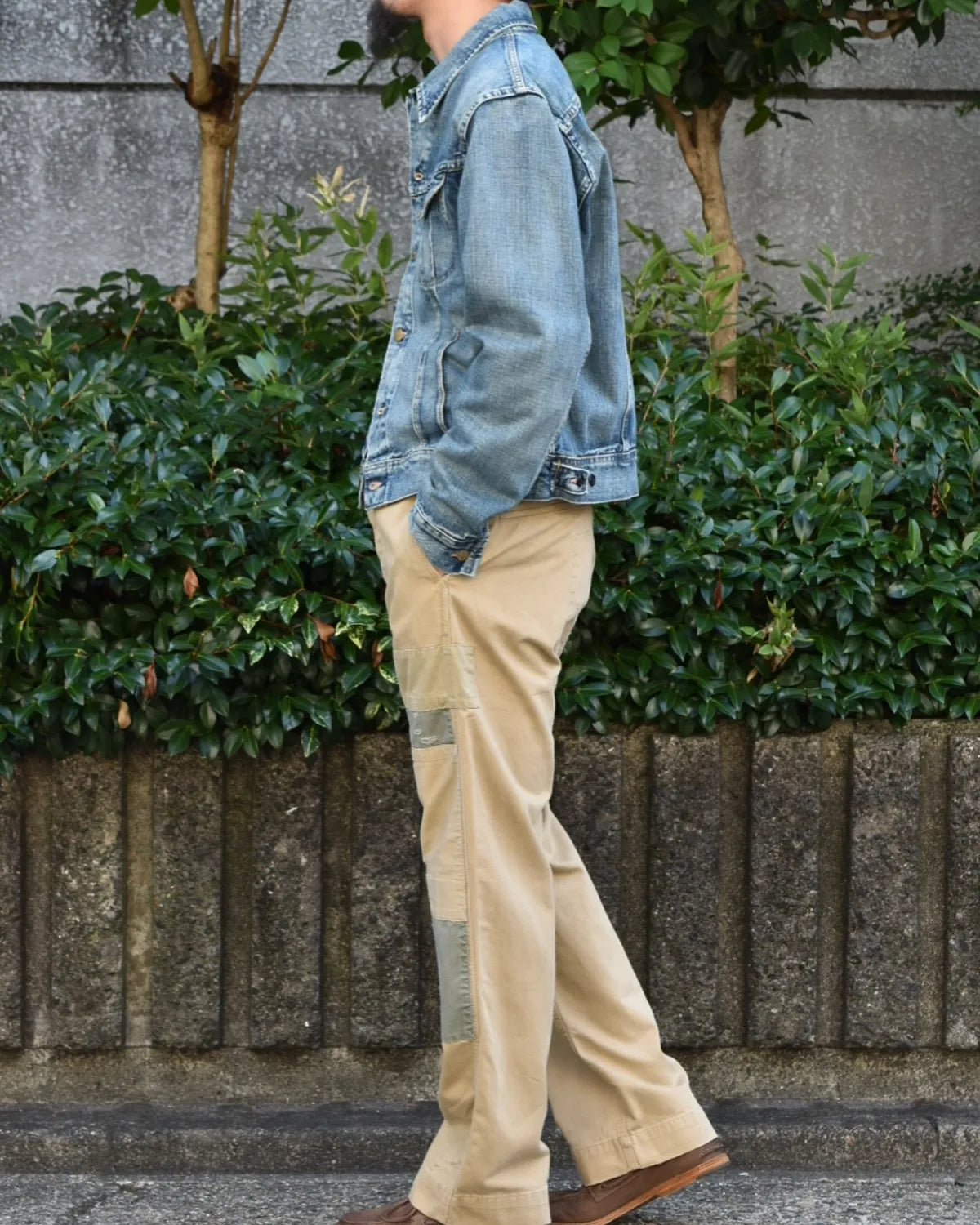 RRL / Leeland インディゴ デニム トラッカー ジャケット (MNRROTW16020011)