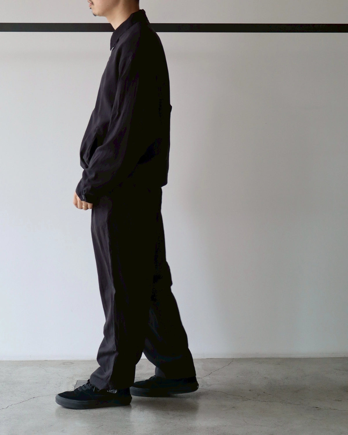 COMOLI / シルク製品染 ブルゾン (B01-01026)