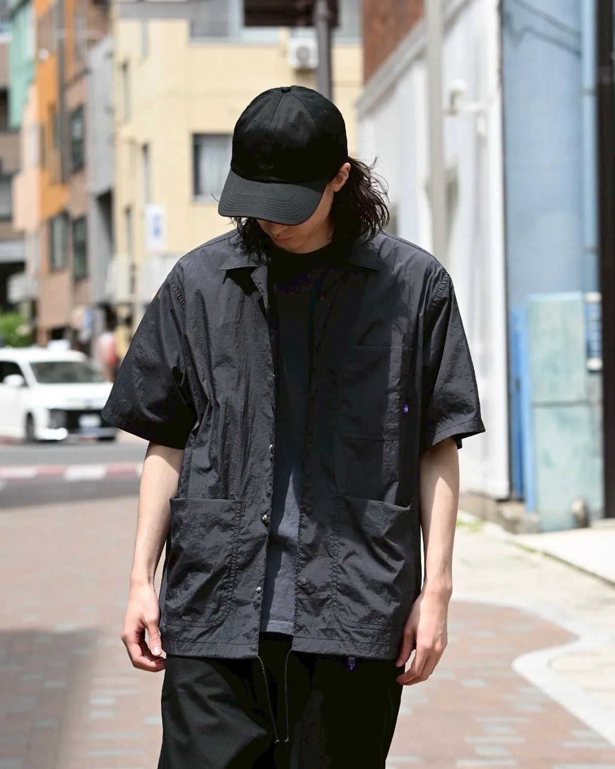 THE NORTH FACE PURPLE LABEL / Nylon Taffeta Field S/S Shirt (N25SG055)