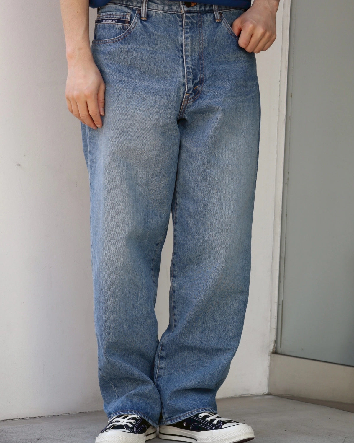 DESCENDANT / 1995 DENIM TROUSERS BAGGY HARD WASH (261WVDS-PTM04)