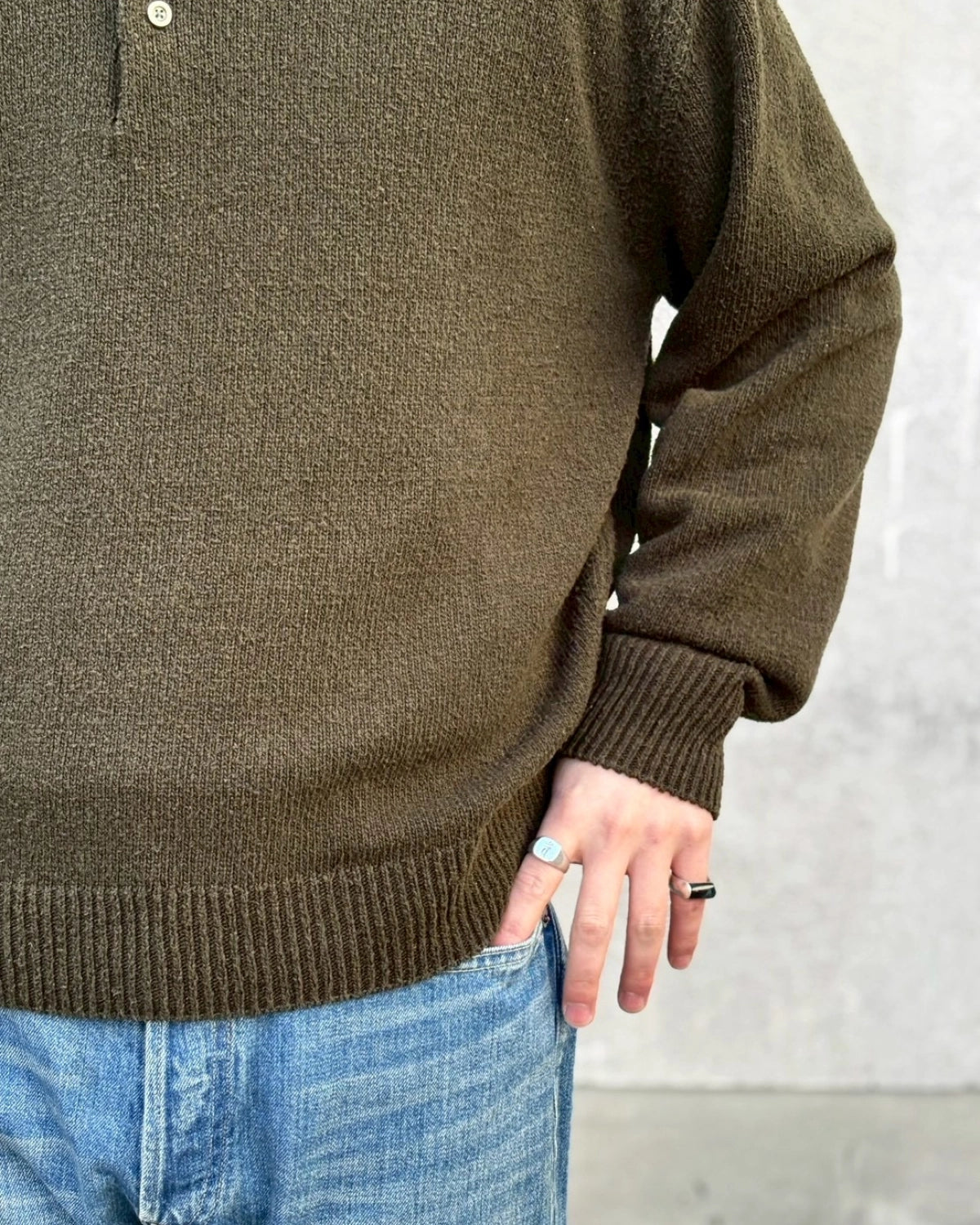 A.PRESSE / Washed Silk Nep Polo Shirts (26SAP-03-09)