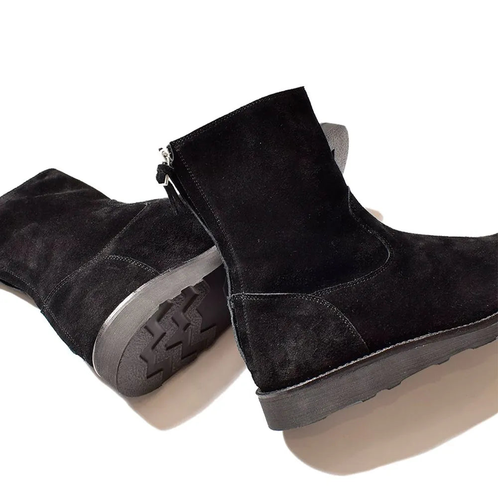 MINEDENIM  / Suede Leather Back Zip Boots