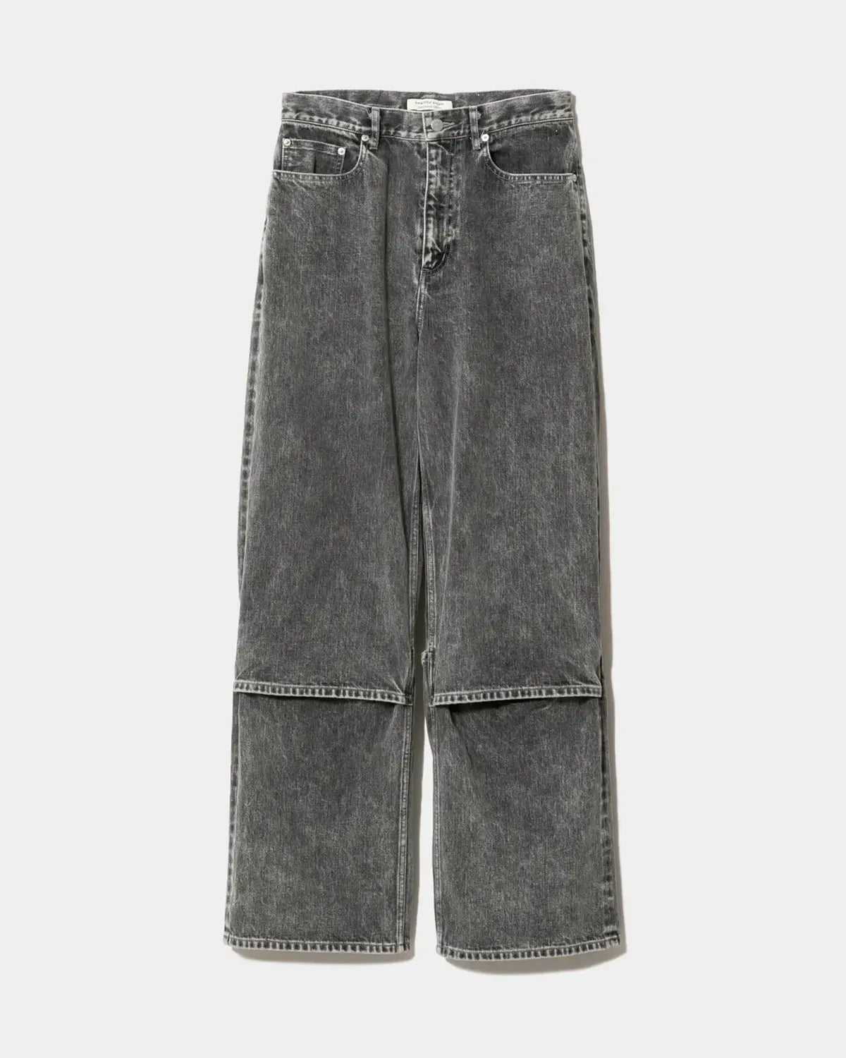 beautiful people / selvedfe denim flip hem pants -Women's- (1545105034)