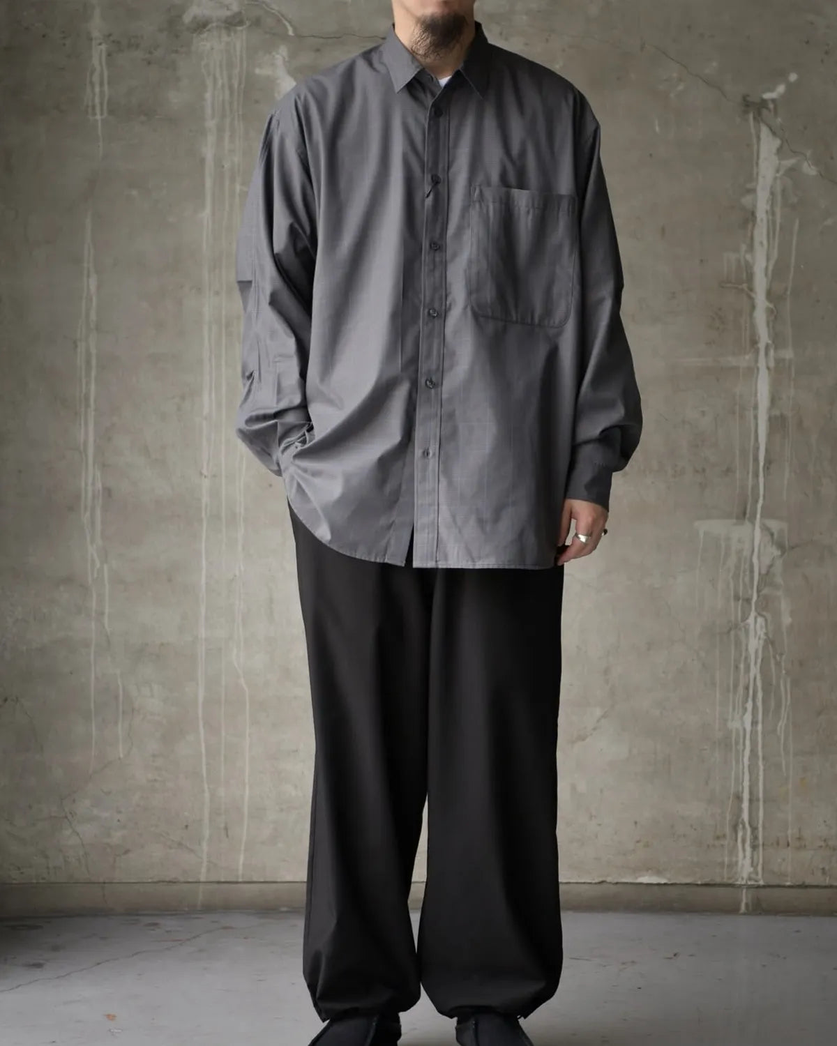 DAIWA PIER39 / TECH REGULAR COLLAR SHIRT L/S GLEN CHECK (BE-82025W)