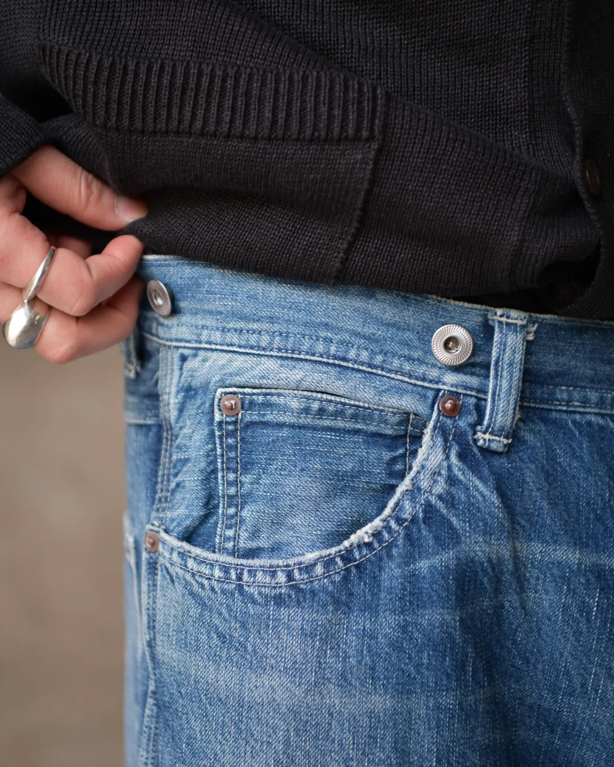 A.PRESSE / Vintage Denim Logger Pants (26SAP-04-26)