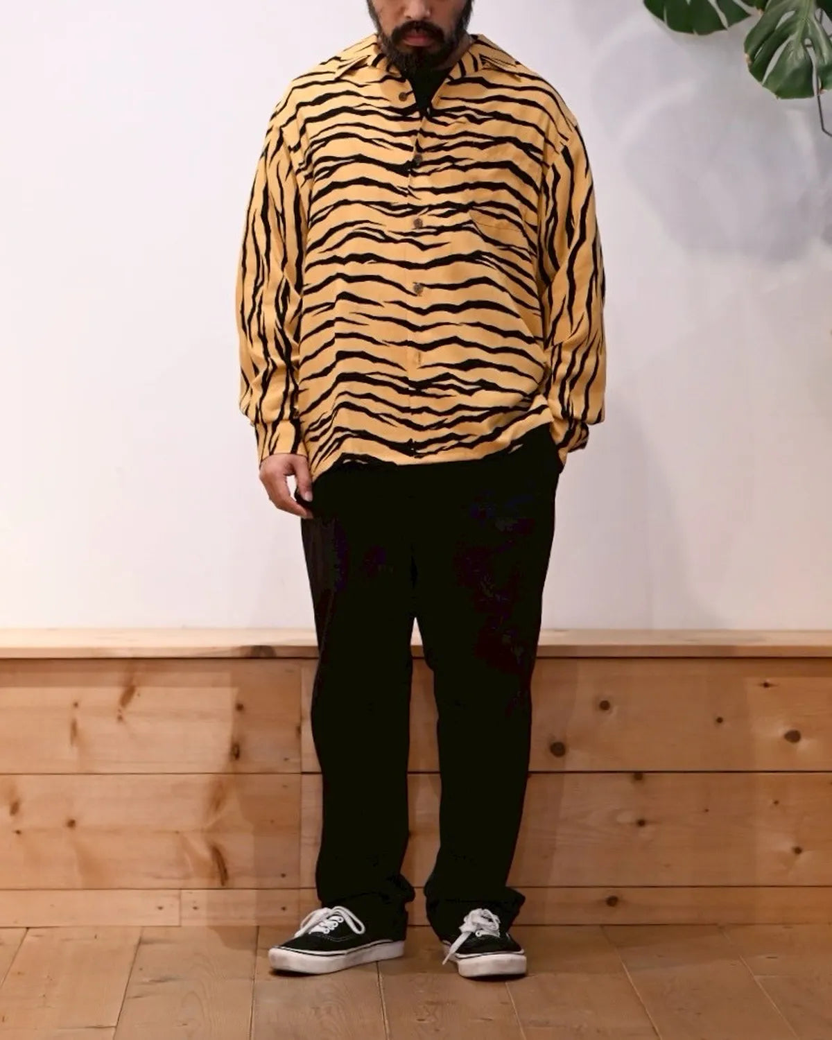 WACKO MARIA / TIGER OPEN COLLAR SHIRT -TYPE-2- (25FW-WMS-HI02)