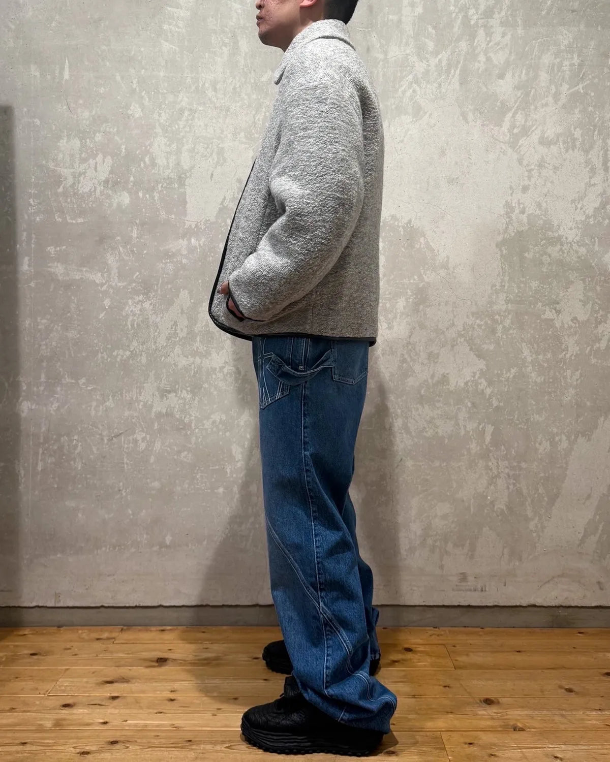 JW ANDERSON / CONTRAST TRIM CASUAL JACKET (596-50012001)