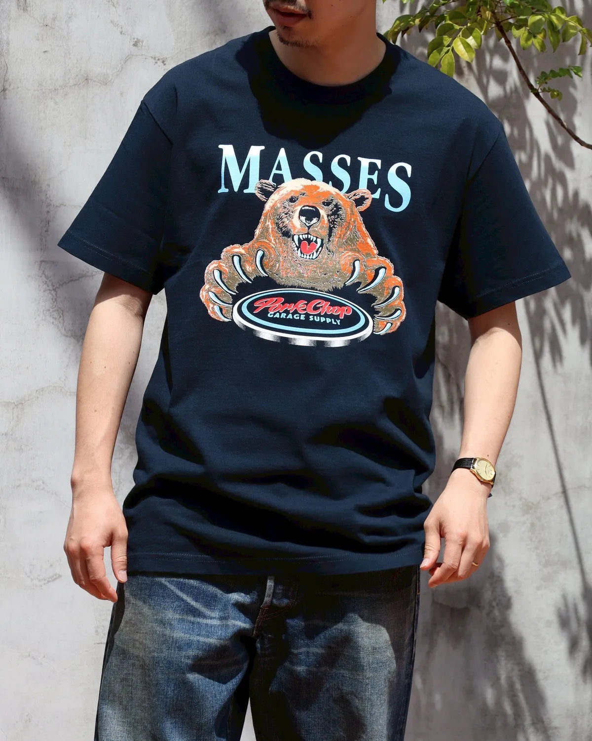 MASSES / PORKCHOP × MASSES T-SHIRT BEAR (1259005024)