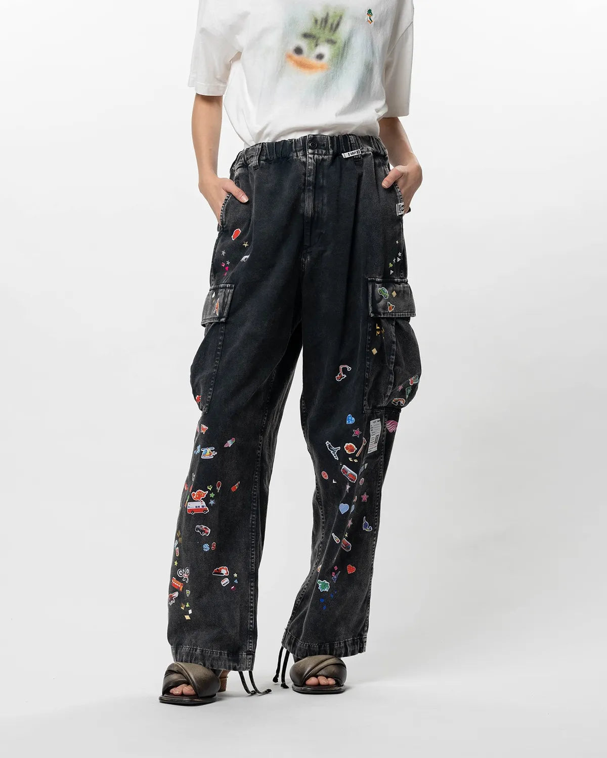 Maison MIHARA YASUHIRO / Kids Sticker Printed Military Pants -Women's- (K16PT351)