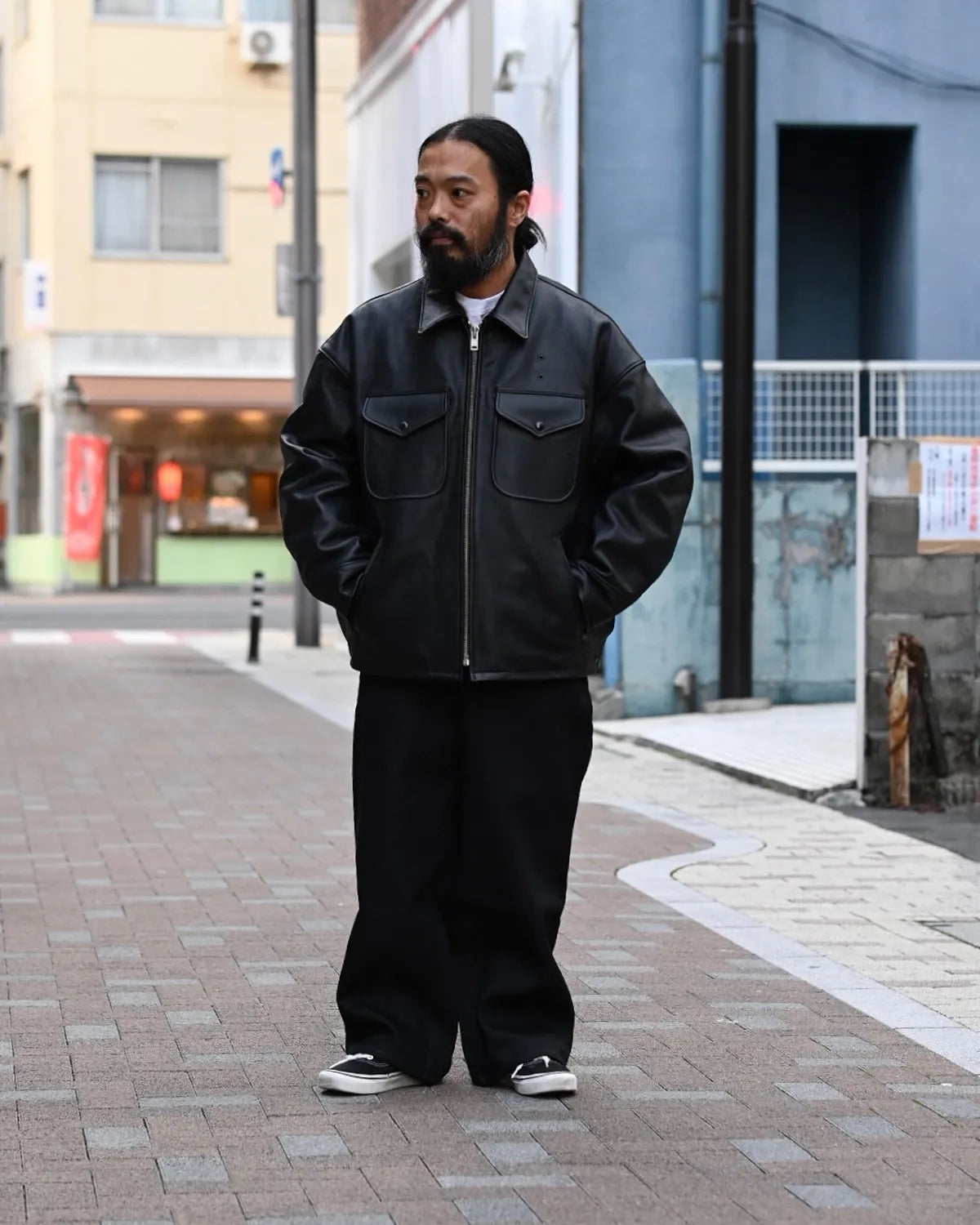 COOTIE PRODUCTIONS® / Leather Policeman Jacket (CTE-25A225)