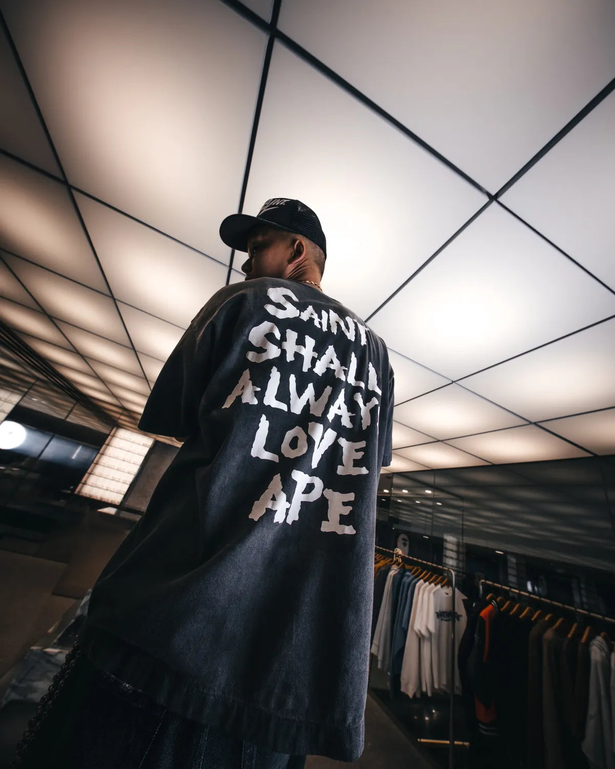 ©︎SAINT Mxxxxxx × A BATHING APE® / BEPA_SS TEE (SM-MK8-0000-C49)