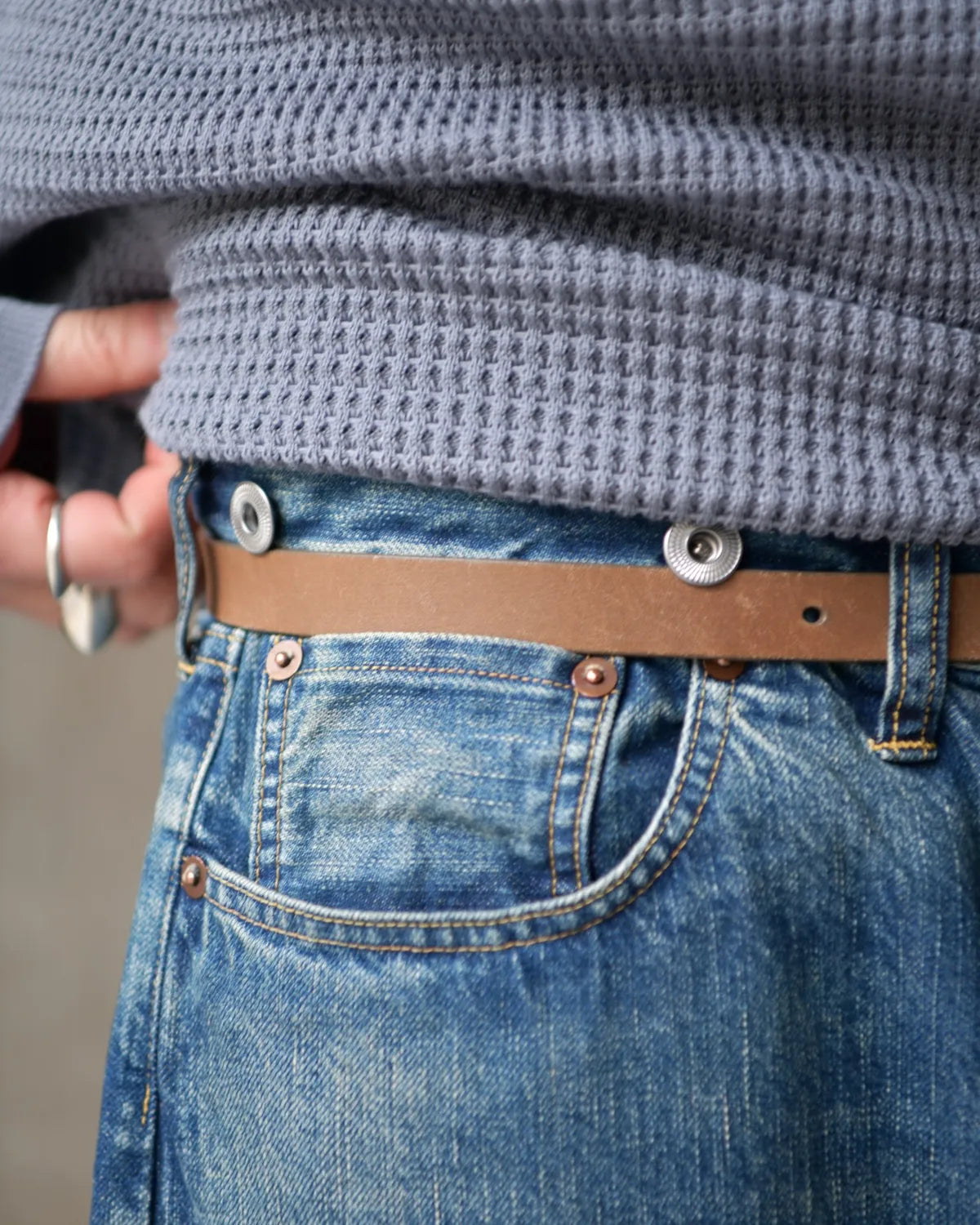 A.PRESSE / No.22 Washed Wide Denim Pants (AP-4003)