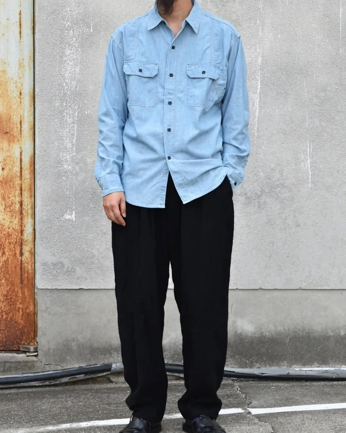 MASSES / CHAMBRAY WORK SHIRT (1252001013)