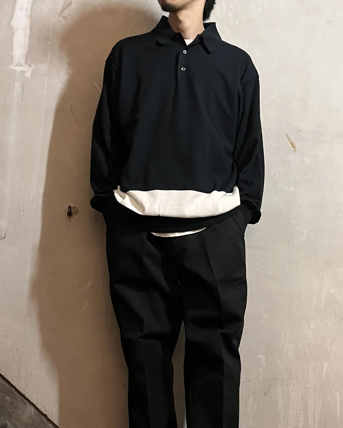 SEQUEL / KNIT POLO LONG SLEEVE (SQ-26SS-KN-03)