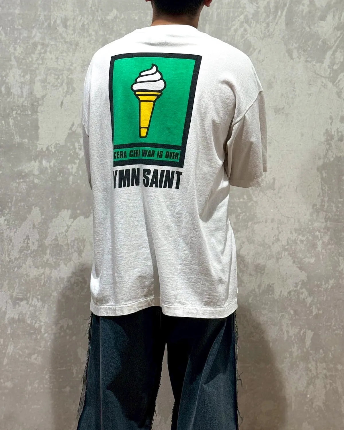 ©︎SAINT Mxxxxxx × Kosuke Kawamura / KK_SS TEE_ICECREAM (SM-HR1-0000-C15)