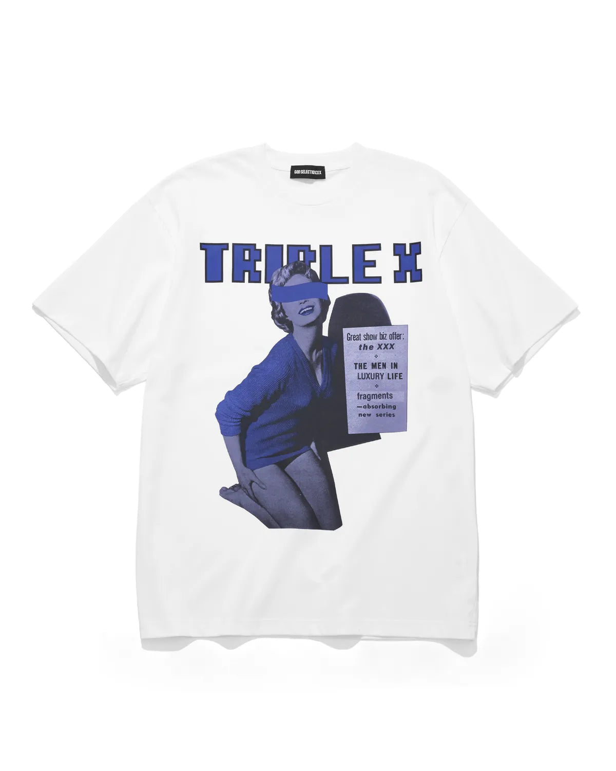 GOD SELECTION XXX / "TRIPLEX" Block Letter Logo Photo Tee (GX-S26-ST-10)
