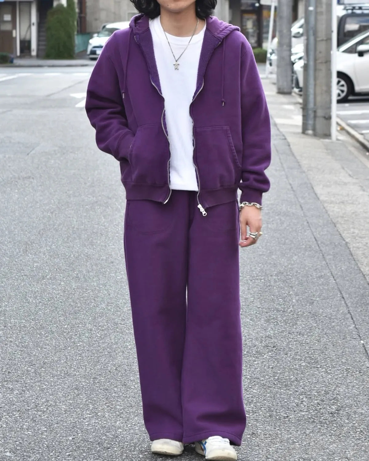PHEENY / Athletic fleece wide pants "BOYS" (PA25-CS03)