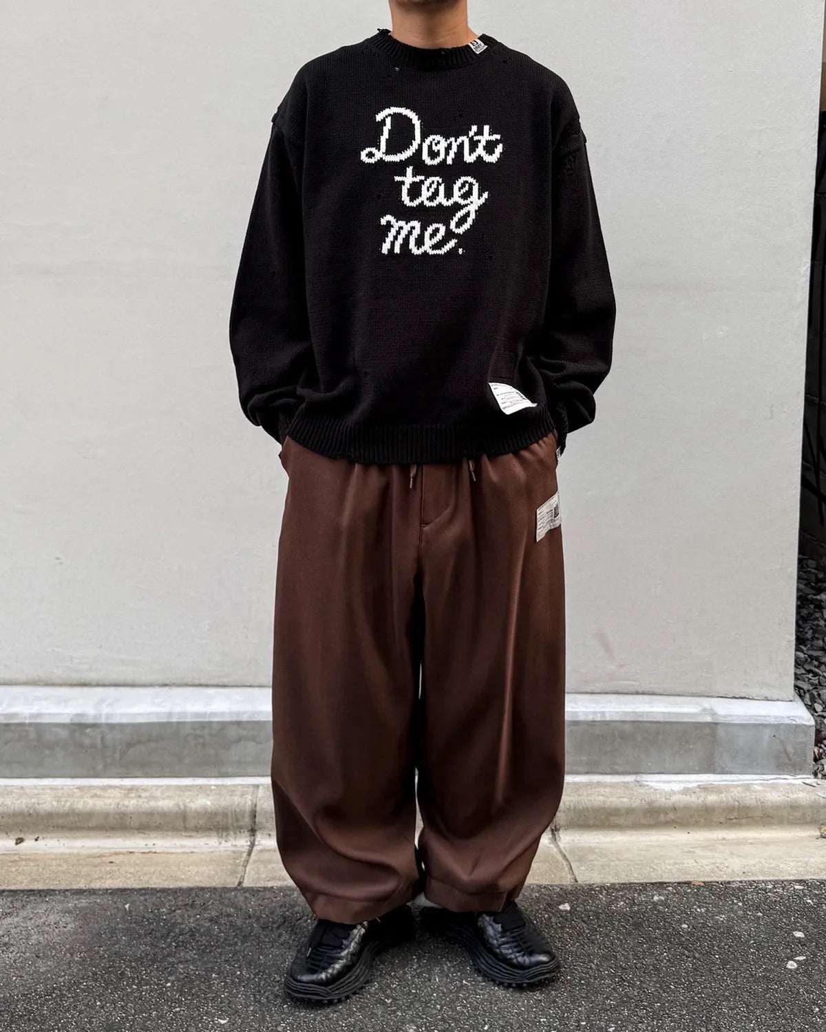 Maison MIHARA YASUHIRO / Don't Tag Me Jacquard Knit Sweater (A17SW521)