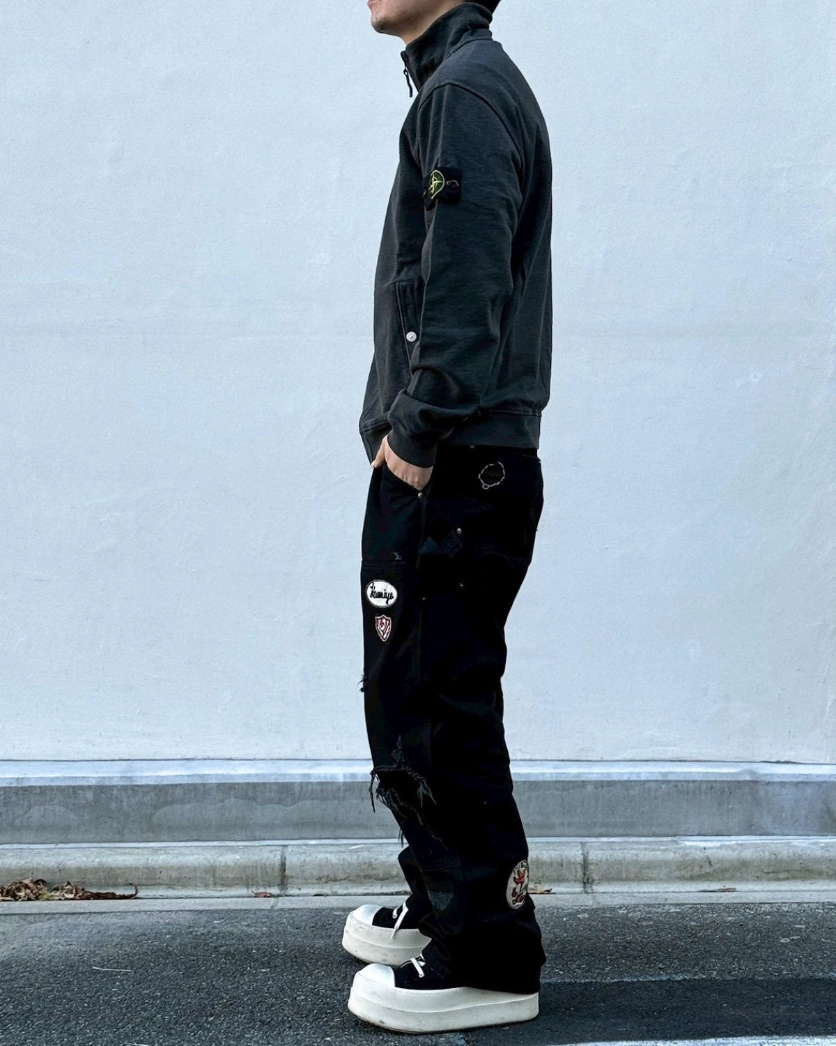 STONE ISLAND / ZIP SWEAT (L1S156100033)