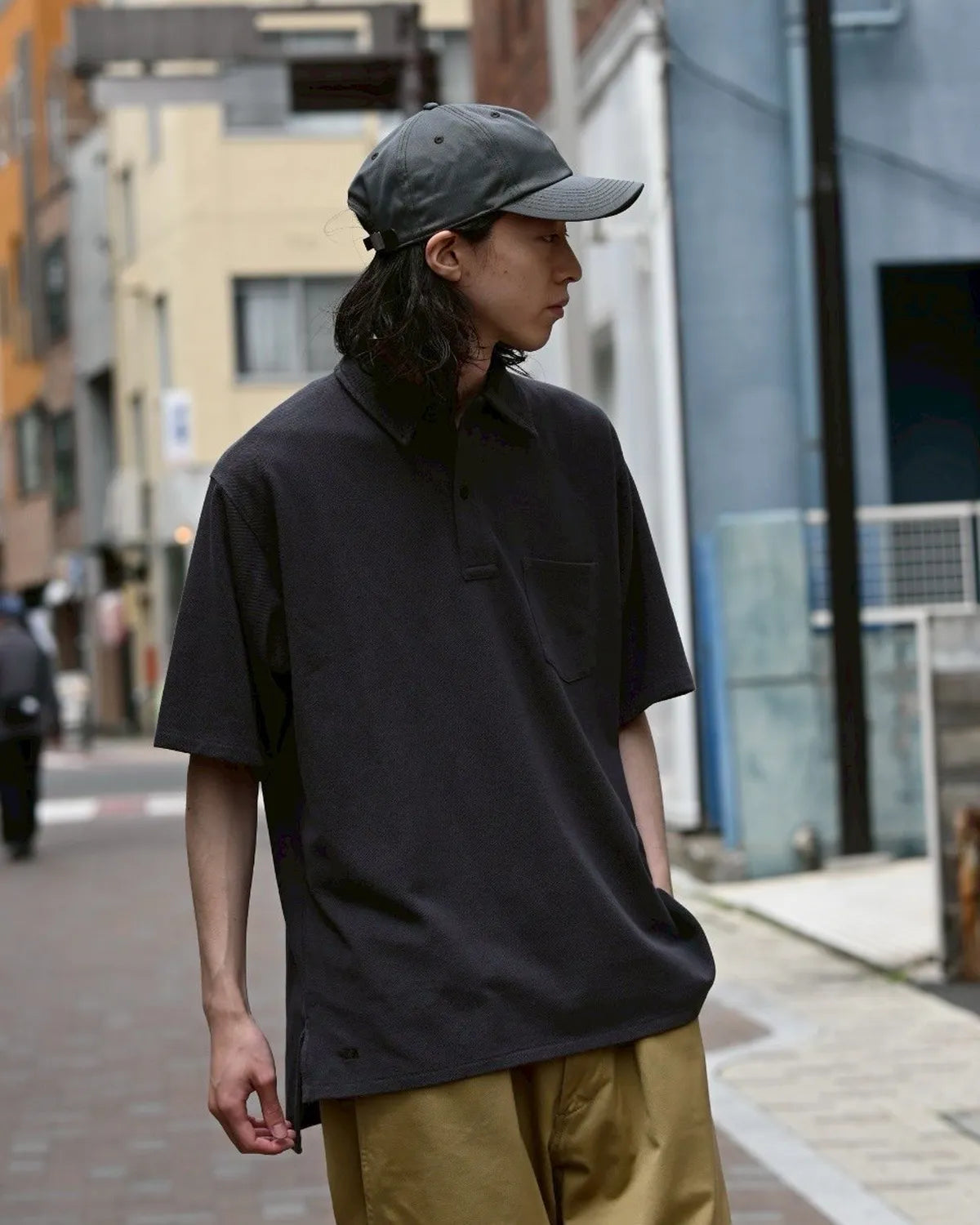 THE NORTH FACE PURPLE LABEL / Moss Stitch Field Big Polo (N25SH091)