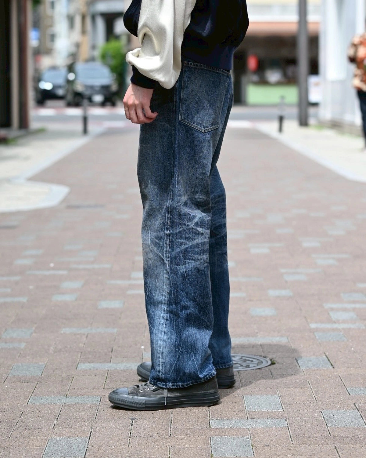 refomed / RIGHT HANDED DENIM PANTS "USED-2" (REPT-027U2)