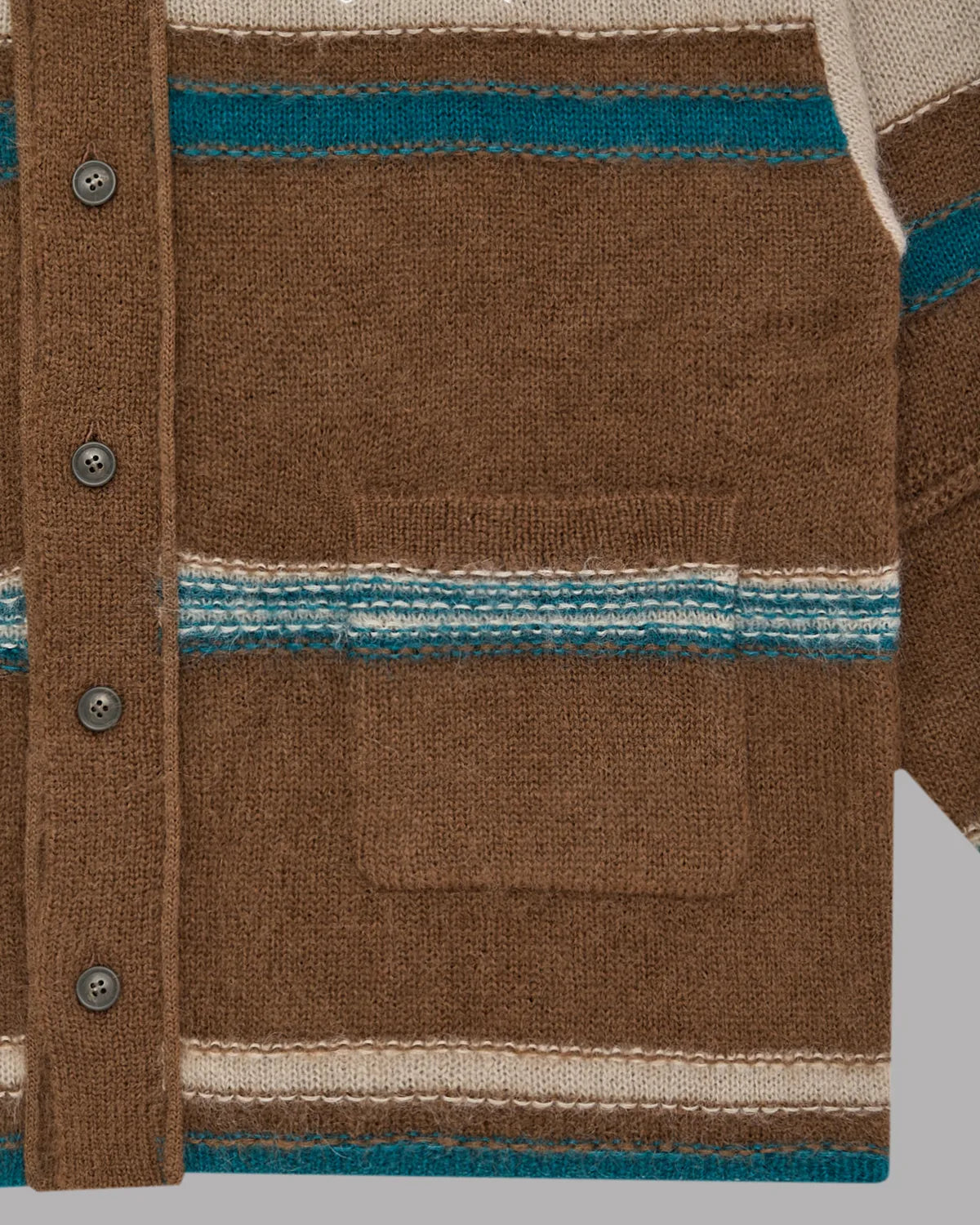 ALWAYS OUT OF STOCK / STRIPED KNIT MOHAIR CARDIGAN (HA-026207224)