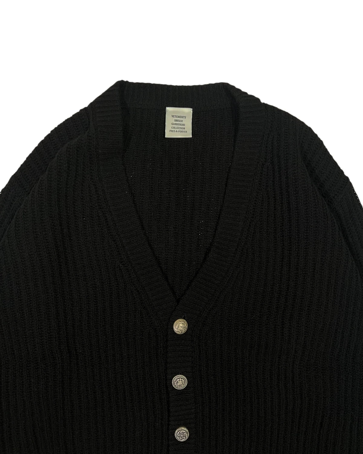 VETEMENTS / MULTIBUTTON CARDIGAN (UH76KN250B)