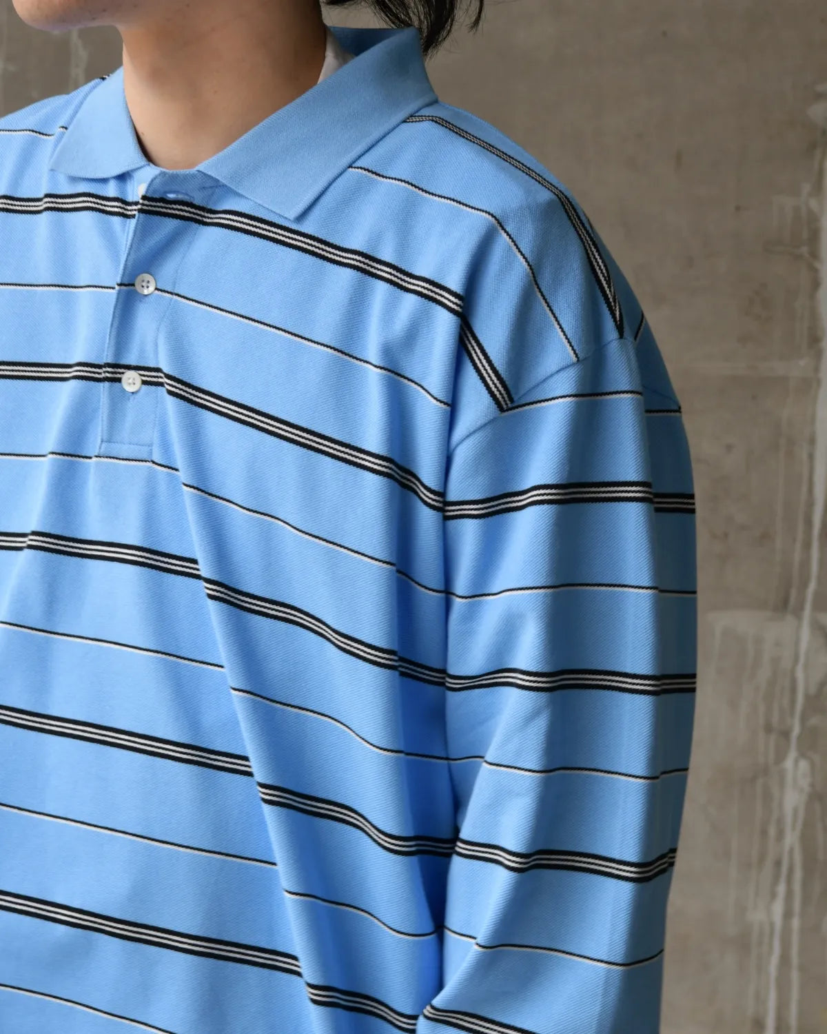 COOTIE PRODUCTIONS® / Moss Stitch Border L/S Polo (CTE-26S327)