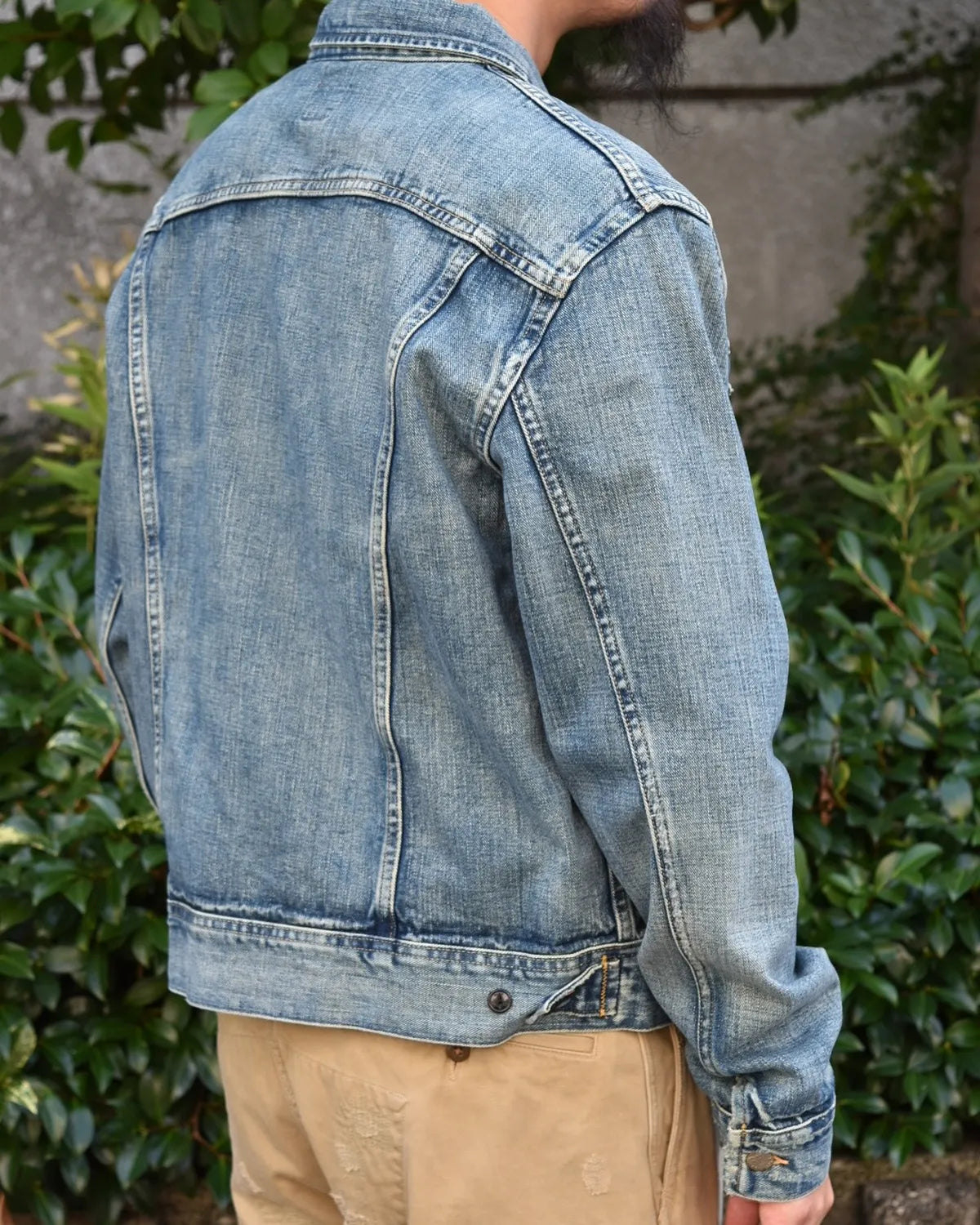 RRL / Leeland インディゴ デニム トラッカー ジャケット (MNRROTW16020011)