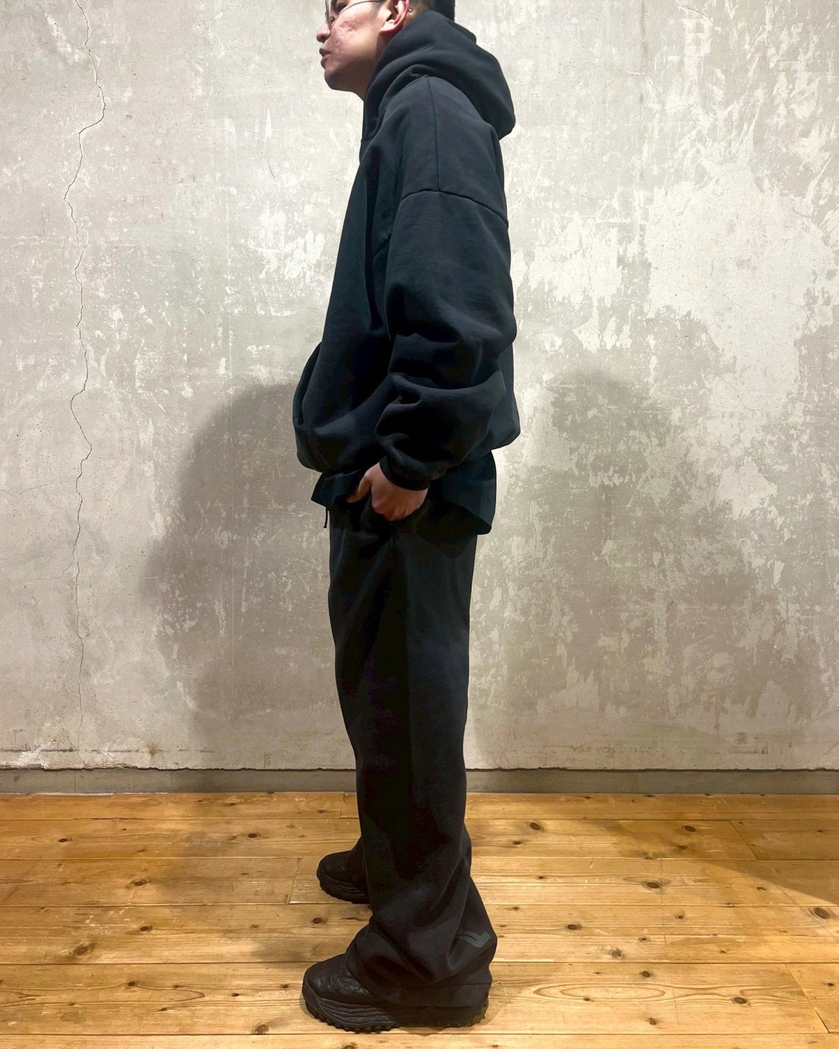 ESSENTIALS / Heavy Fleece 90s Hoodie (192HO256561F)