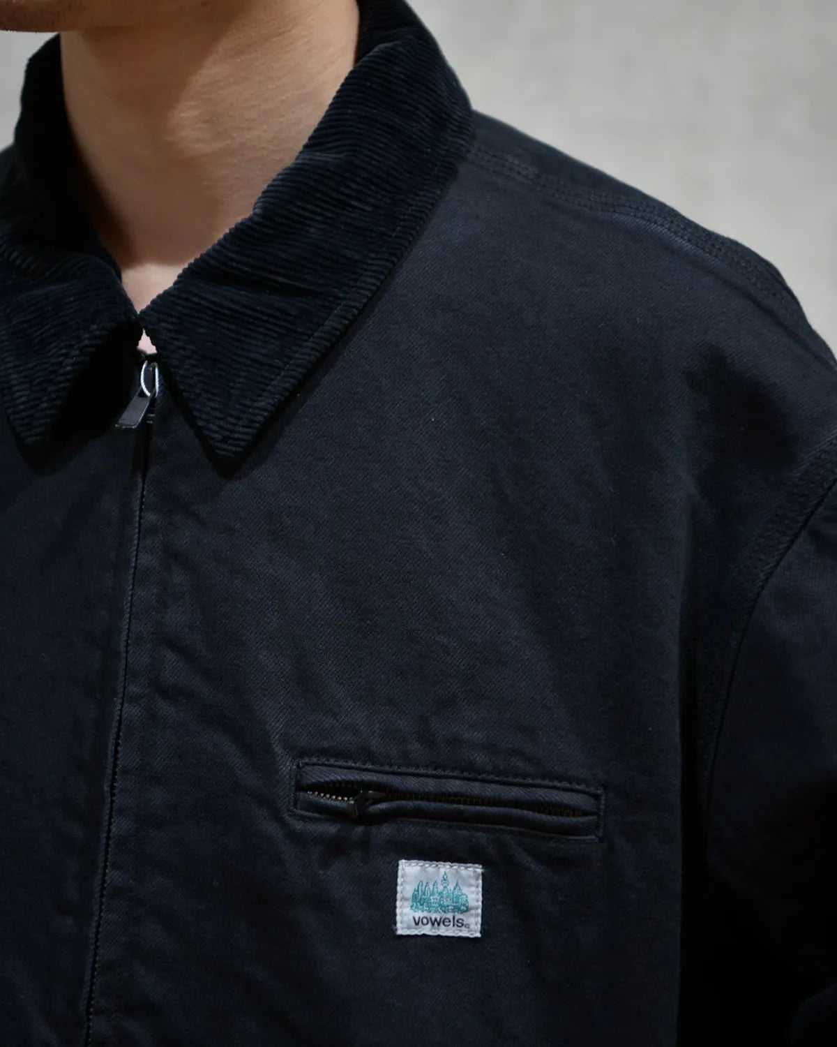 vowels / CORD COLLARED ZIP UP (VO-26SS-OW065)
