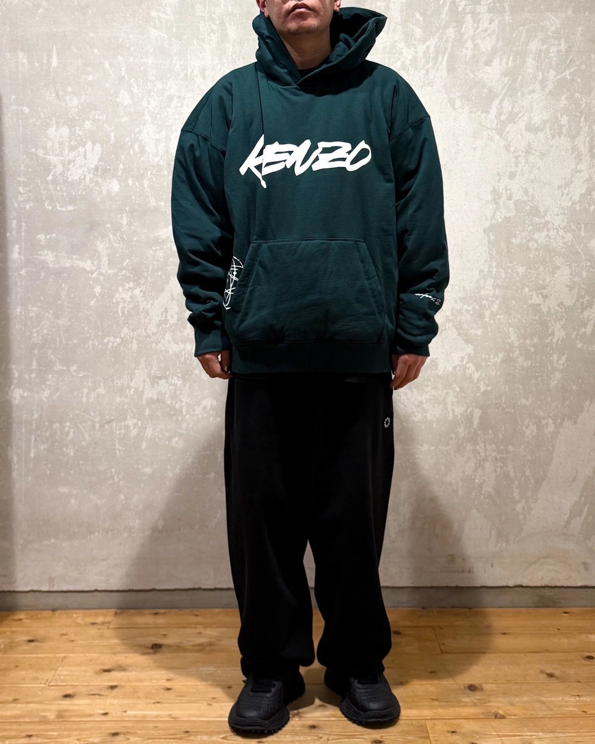 KENZO × Futura / 'Kenzo x Futura 2000' パデッド コットン フ―ディー (FF65HO5504SG)
