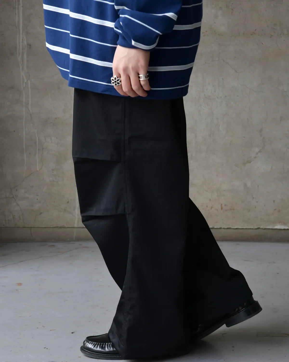COOTIE PRODUCTIONS® / Ny/Wo Twill Utility Wide Easy Trousers (CTE-26S111)