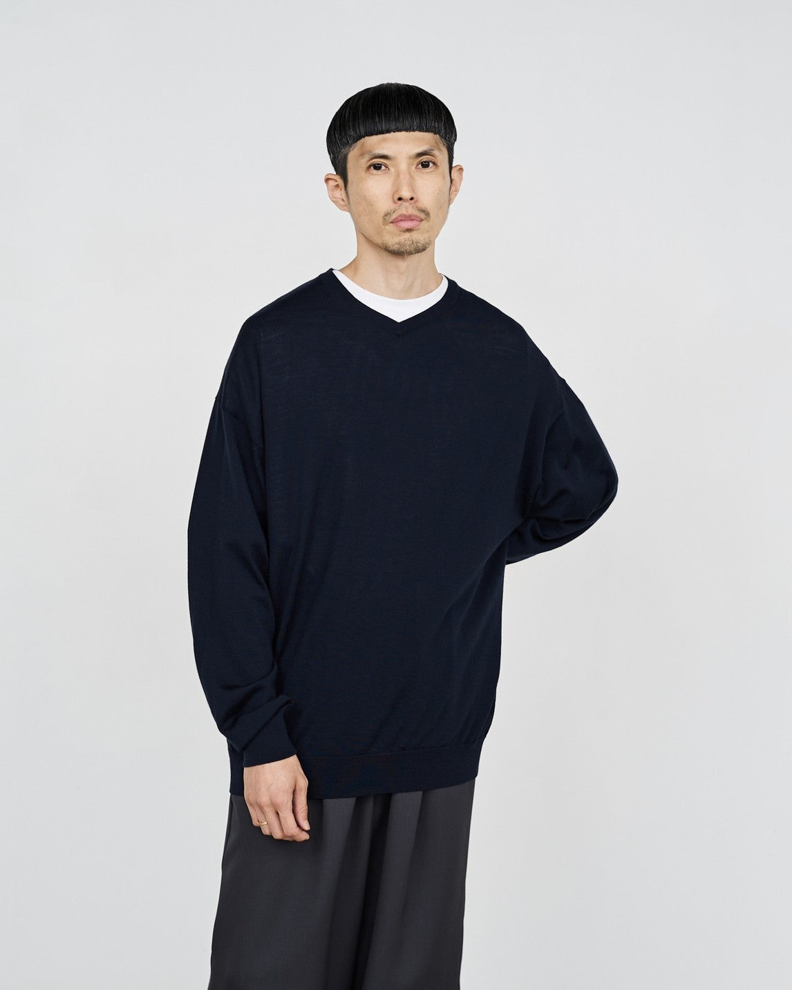 Graphpaper/High Gauge V Neck Knit