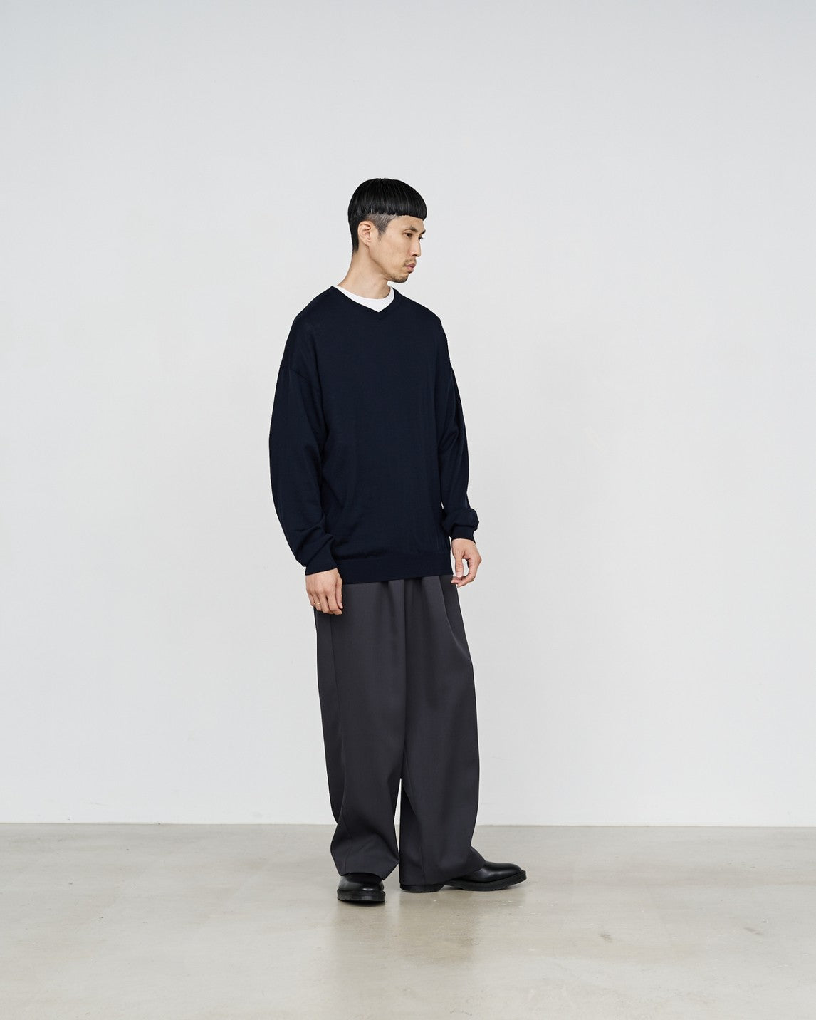 Graphpaper/High Gauge V Neck Knit