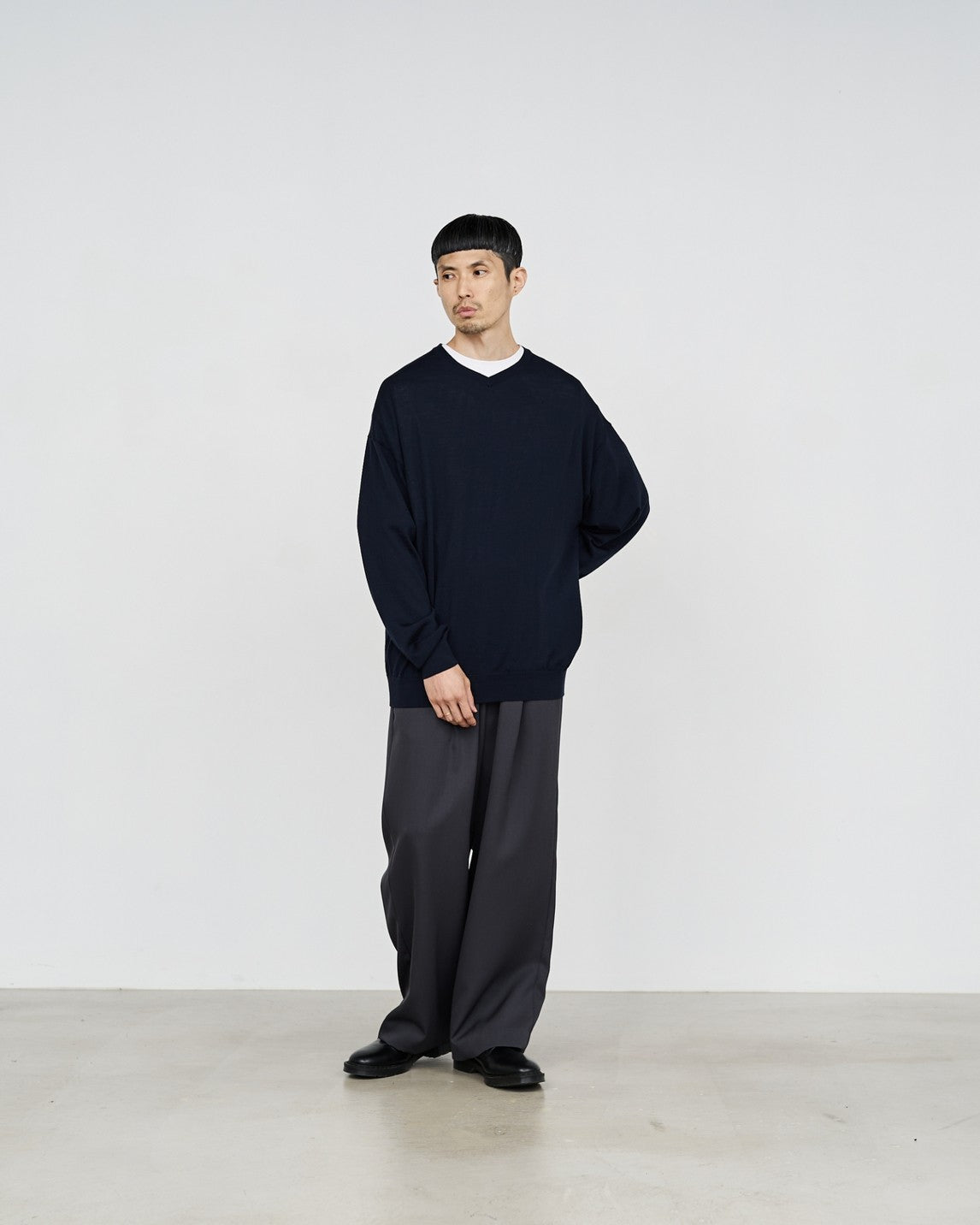Graphpaper/High Gauge V Neck Knit