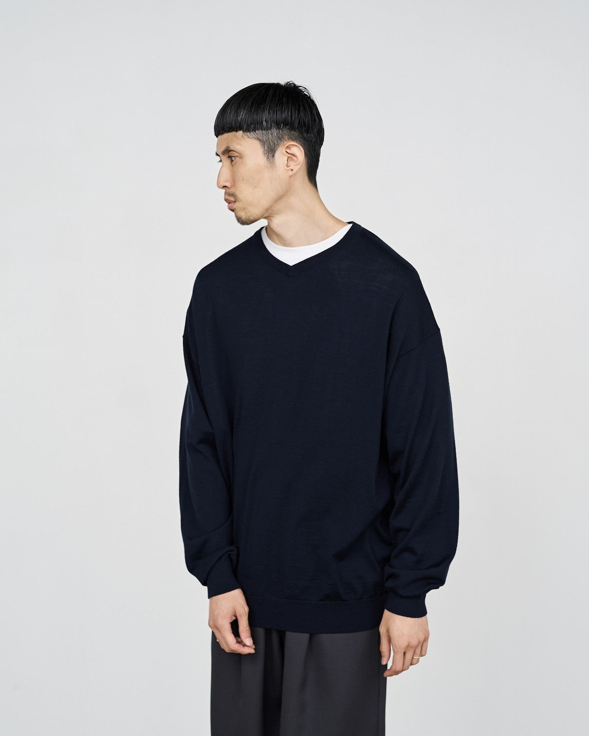 Graphpaper/High Gauge V Neck Knit