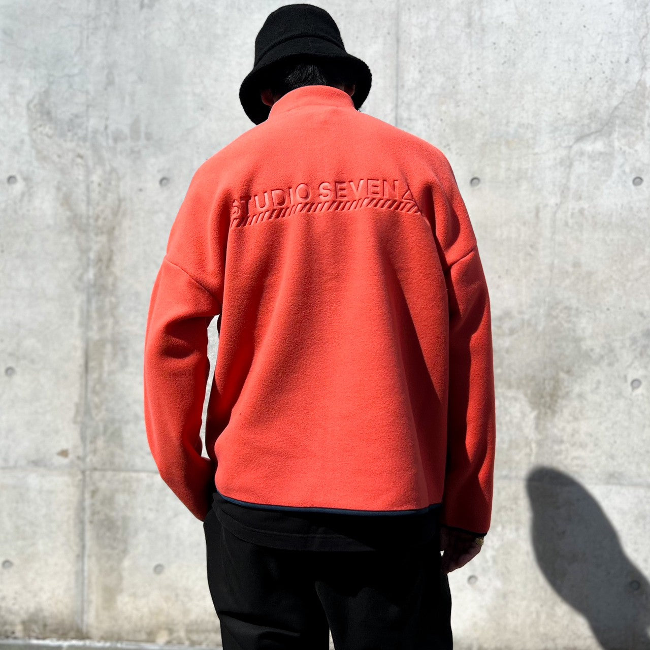 STUDIO SEVEN / STAND COLLAR FUUL ZIP FLEECE JACKET