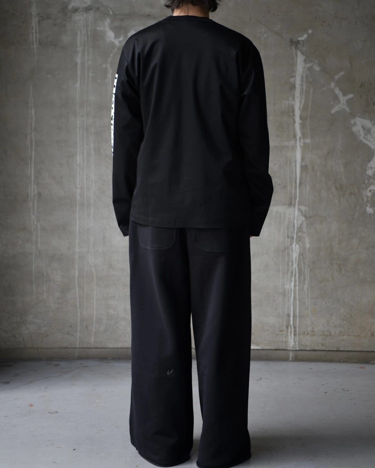 DOVER STREET MARKET kei ninomiya / PLEATED PANTS COTTON BACK PILE KNIT (DSM01P005)