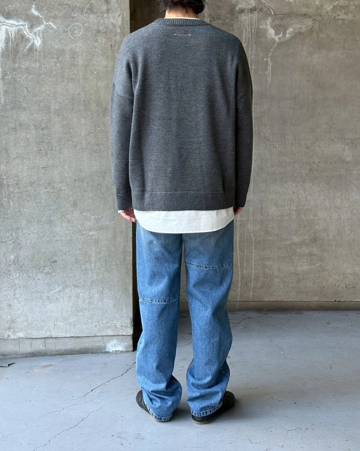 MM6 / ツーインワン バーシティ ニットセーター (SH0HL0039M13206)