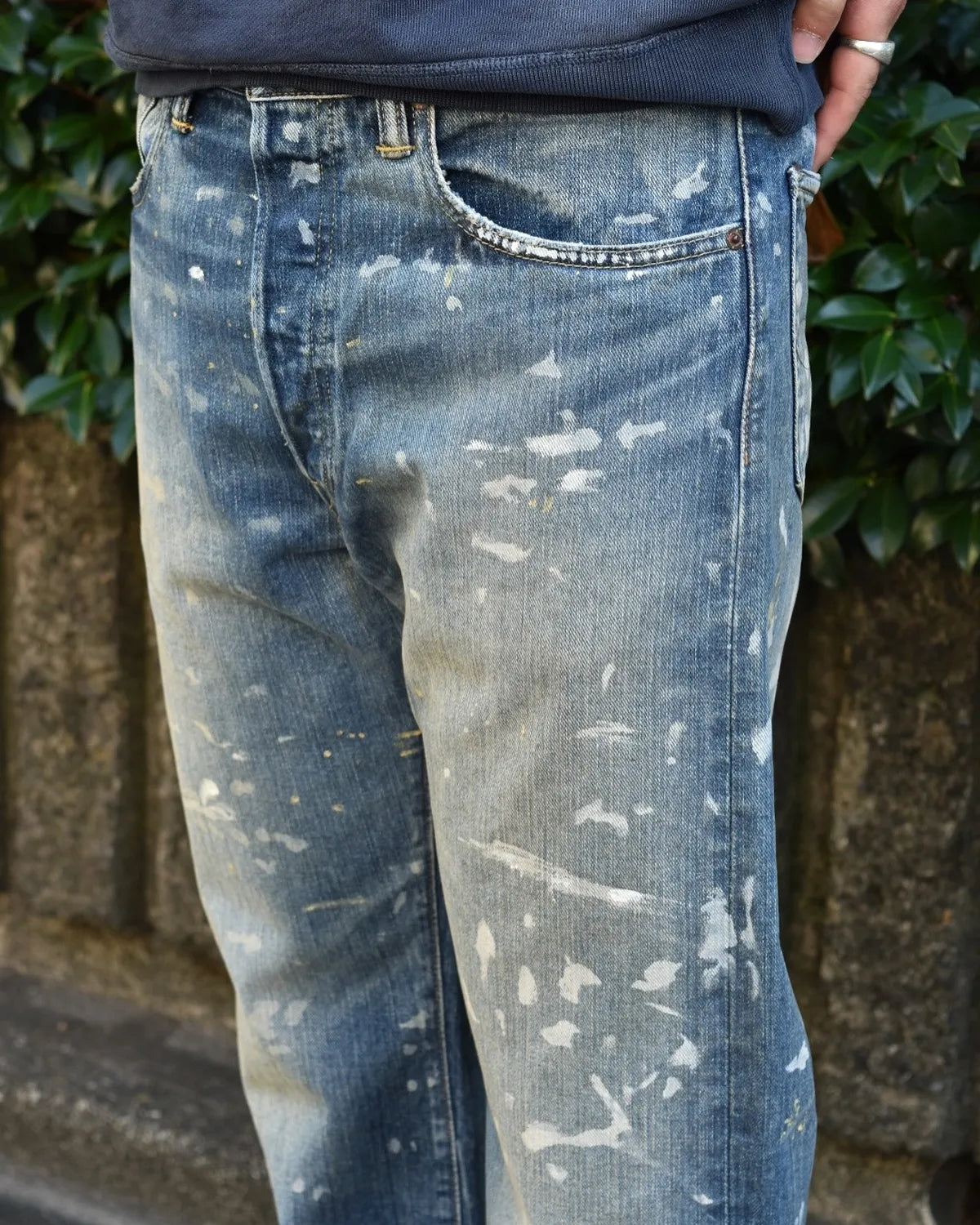 RRL / ストレート フィット Fenimore ディストレスト ジーンズ (MNRRDNM10920134)