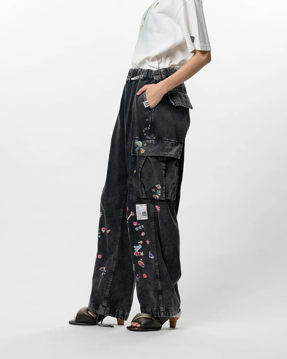 Maison MIHARA YASUHIRO / Kids Sticker Printed Military Pants -Women's- (K16PT351)