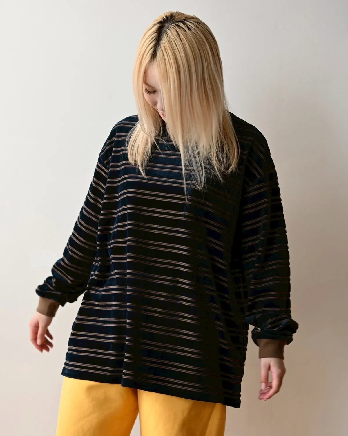 PHEENY / Velvet border L/S (PA25-CS09)