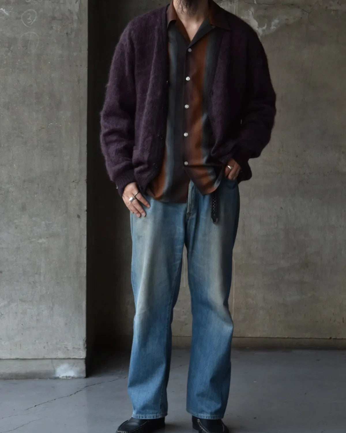 WACKO MARIA / MOHAIR CARDIGAN (25FW-WMK-KN20)