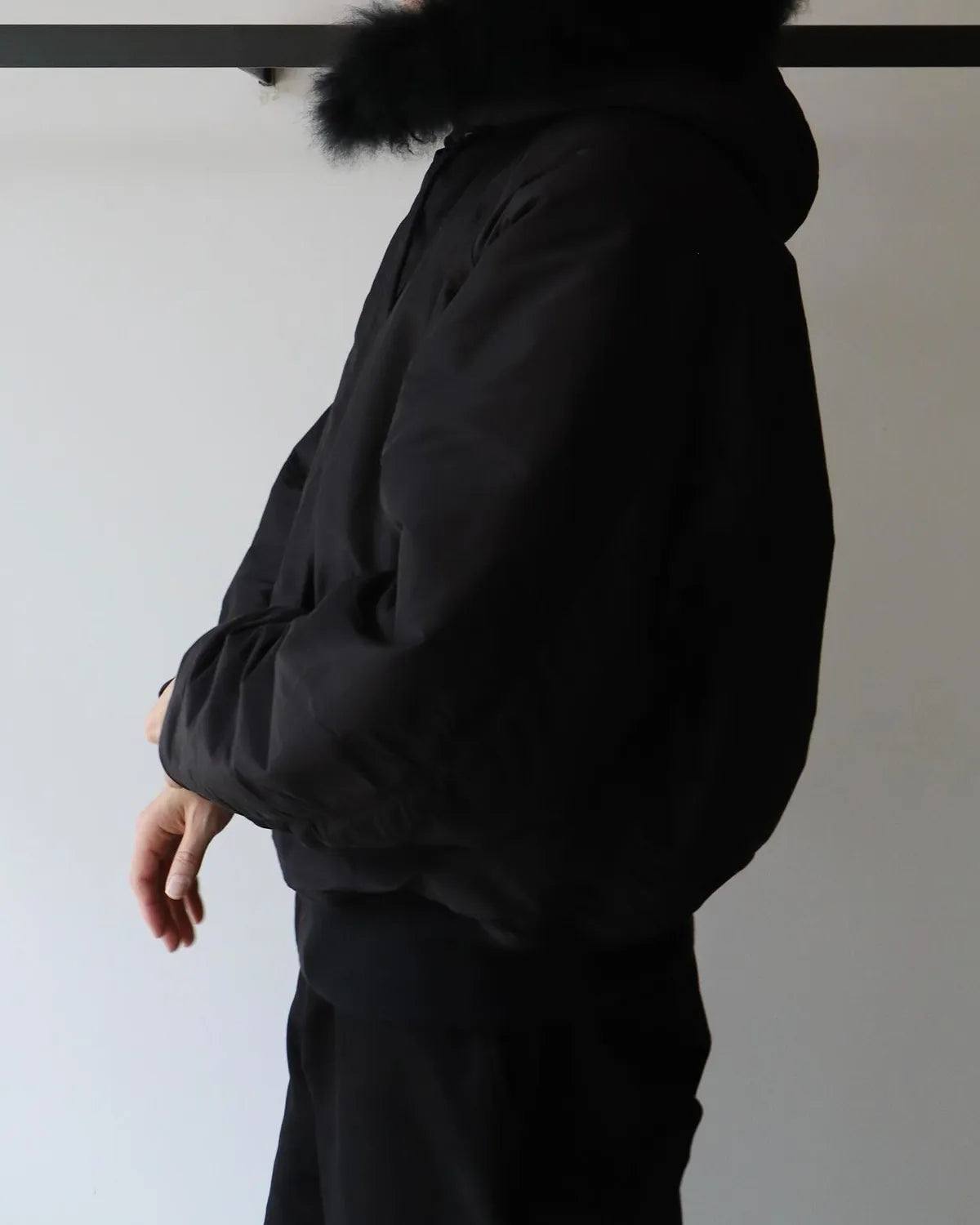 COMOLI / コットンシルク ミリタリーフーデッドジャケット (C03-01031)