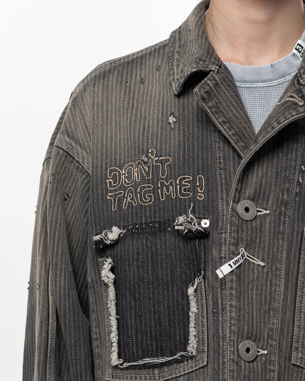 Maison MIHARA YASUHIRO / STRIPE DENIM JACKET (J16BL127)